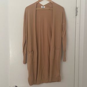 Old navy camel duster sweater